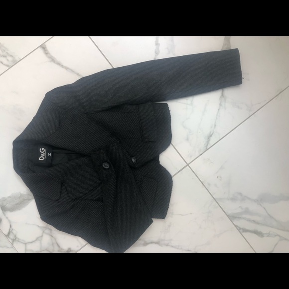 Designer Grey Tweed Fall Jacket/Cropped Blazer - Picture 6 of 11